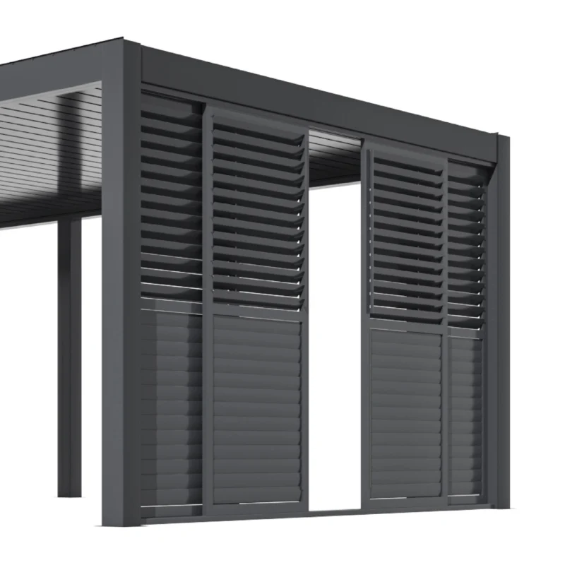 lamellen wand pergola